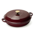 3.4QT Enameled Cast Iron Braiser Pan (Fig)