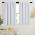Short Curtains for Bedroom (Greyish White / 34"W x 48"L (Pack of 2))