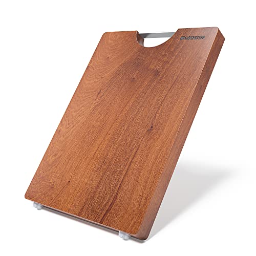 Sapele Wood Cutting Board One Piece No Glue 15.74"L*11.81"W (15.7"L x 11.8"W)