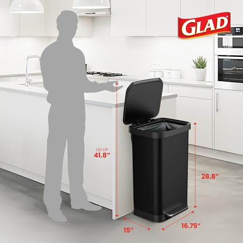 All Stainless Steel Trash Can (All Stainless / All Stainless Black / 20 Gallon)
