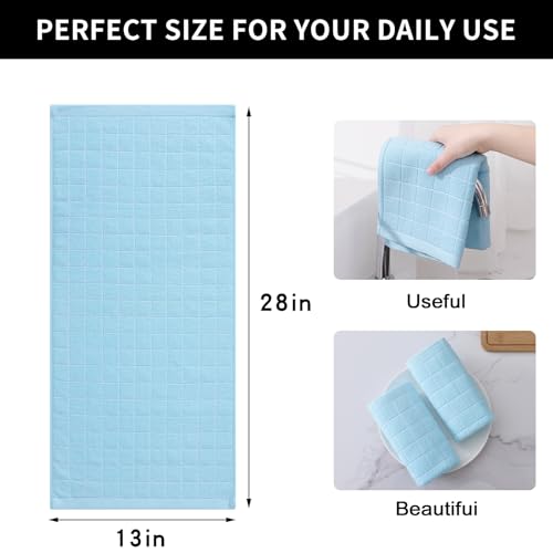 100% Cotton Terry Kitchen Towels (Sky Blue / 13 X 28 - 8 Pack)