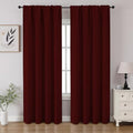 Burgundy Red Blackout Curtains 96 inch Length 2 Panels Set (Burgundy Red / 52"W x 96"L (Pack of 2))