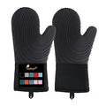 Silicone Oven Mitts (Black)