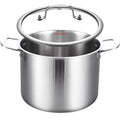 Tri ply Stainless Steel 20 Quart Heavy Duty Induction Stock Pot (Silver / 20 Quarts)