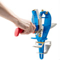 Stainless Steel Knife Sharpener Tool with Bracket (Blue)