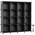 16 Cubby Storage Organizer (Black)