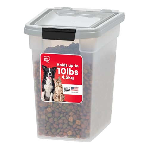 Dog Food Storage Container (10 lbs / Gray)