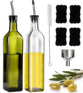 Glass Olive Oil Dispenser Bottle Set of 2