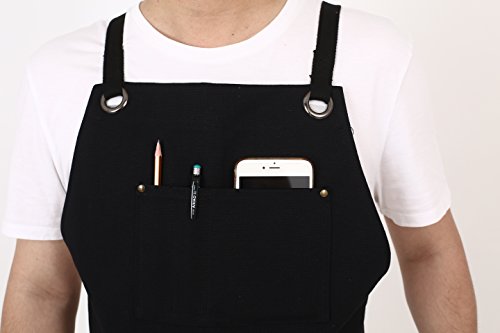 Heavy Duty Canvas Work Apron (Black)