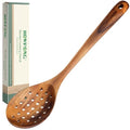 13.5" Acacia Wooden Slotted Spoon