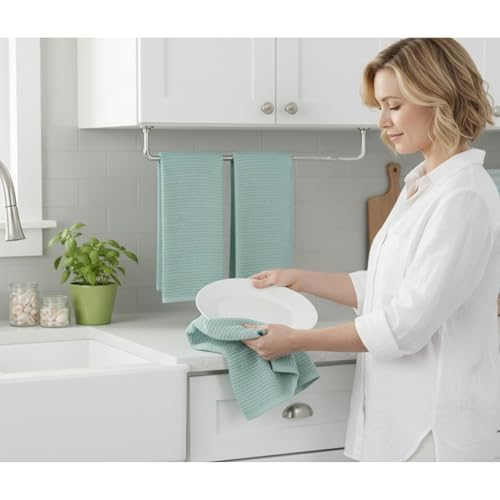 Seafoam Sage Aqua Green Kitchen Dish Towels (Seafoam)