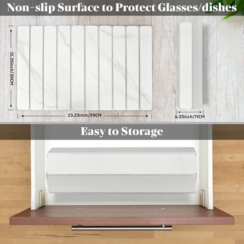 Large Stone Dish Drying Mats for Kitchen Counter (24" x 16")