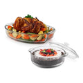 Baker's Basics 2 Piece Casserole Dish with Lid (Basic - 2pc Mixed Set)