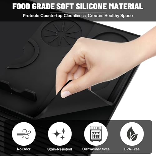 Silicone Coffee Mat Compatible with Ninja Luxe Espresso Coffee Machine ES601 (2-in-1)