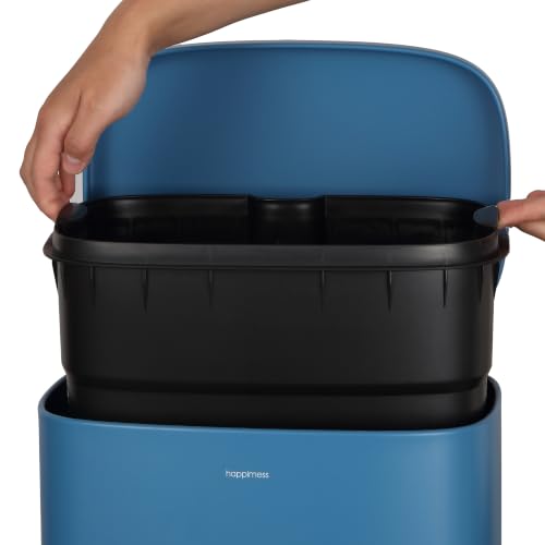 Curtis 8 Gal Step Trash Can Soft Close 25" (Bright Cobalt Blue)