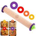 Rolling Pin with Thickness Rings (13.7''x2.75''x2.75'')