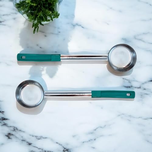 4 oz Solid Stainless Steel Portion Control Ladle Spoodle (4 Ounce Solid)