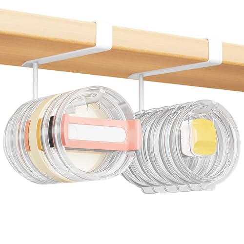 2 Pack Tumbler Lid Organizer (White / Standard)