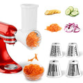 Slicer Shredder Attachment for KitchenAid Stand Mixer (White)
