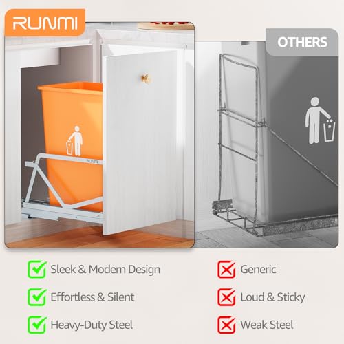 Pull Out Trash Can Under Cabinet Kit (B-Single)