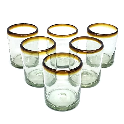 Amber Rim 10 oz Tumblers (10 oz Tumbler)