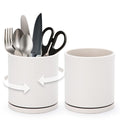 2 Pack 360° Rotating Utensil Holders (Oatmeal / 5")
