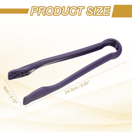 12 Pcs Toaster Tongs (10 Inch / Purple)