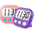 Digital Timer for Kids Classroom Timers for Teachers 2 Pack Pink Purple (Pink Purple)