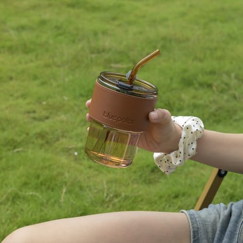 13oz 400ml Tumbler Water Glass (Amber with sleeve)