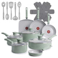 Refresh Ceramic Nonstick Cookware Set (Mint Green)