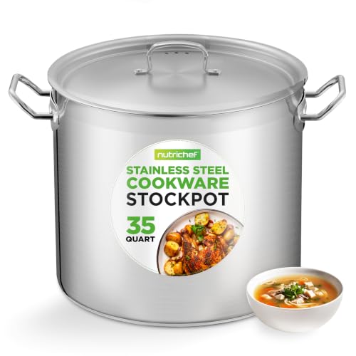 Stainless Steel Cookware Stockpot (35 Quarts)