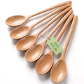 Wooden Spoons for Cooking (9 Inch - 6PCS)