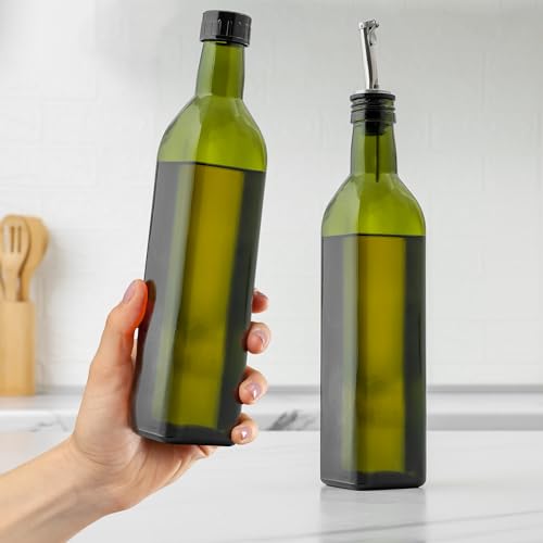 17oz Olive Oil Dispenser Bottle (1 Pack / Green)