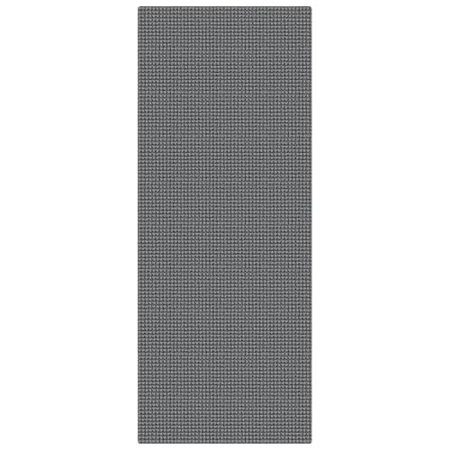 Runners for Hallways 2x5 ft Washable Kitchen Runner Non Slip Rubber Backed Hall Runners Cotton Entryway Runner Rugs Floor Carpet for Indoor Backdoor Bedroom Kitchen (Grey/Dark Grey / 2' x 5' (Runner))