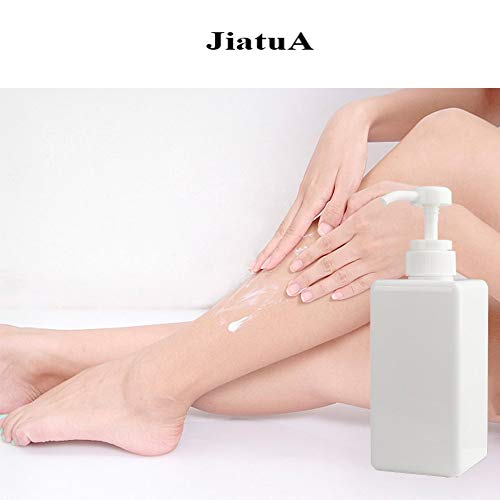 Plastic Pump Bottle Refillable Lotion Soap Dispenser 22oz White 2 Pack (22oz/650ml / White)
