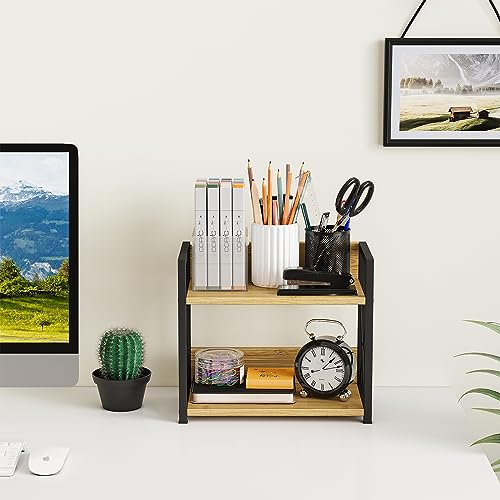 Countertop Shelf Organizer (Small / Bamboo)