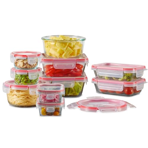 Freshlock (10-Pack) Mixed Sizes Airtight Glass Food Storage Set (10 Pack)