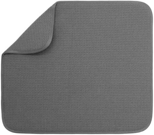Dish Drying Mat (Charcoal / 16" x 18")