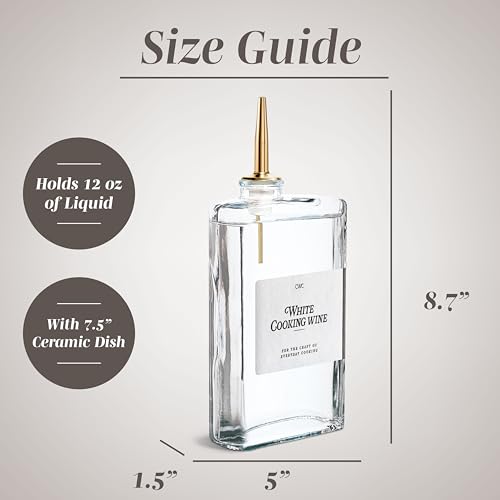 Olive Oil Dispenser Bottle (Clear / 4 Pack)
