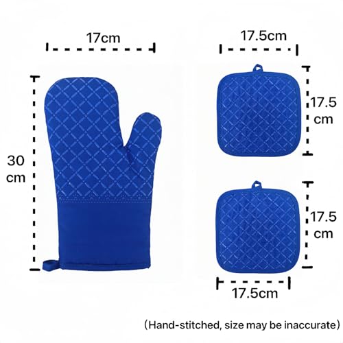 Oven Mitts and Pan Racks 4 (Blue)