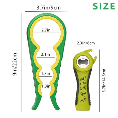 Jar Opener for Seniors with Arthritis (Green)