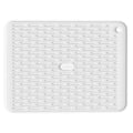 Silicone Dish Drying Mat for Kitchen Counter (White / 12" x 16")