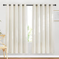 Natural Linen Curtains 72 inches Long for Bedroom (66"W x 72"L (Pack of 2) / Linen)