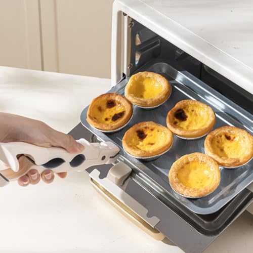 2 Pcs 2-in-1 Silicone Kitchen Clamp with Bottle Opener, Heat Resistant Silicone Tongs, Dual-Head Design for Microwave Air Fryer Steamer, Non-Slip Grip Dish Grabber, Easy Open Jar Lid, Dishwasher Safe (2PCS)