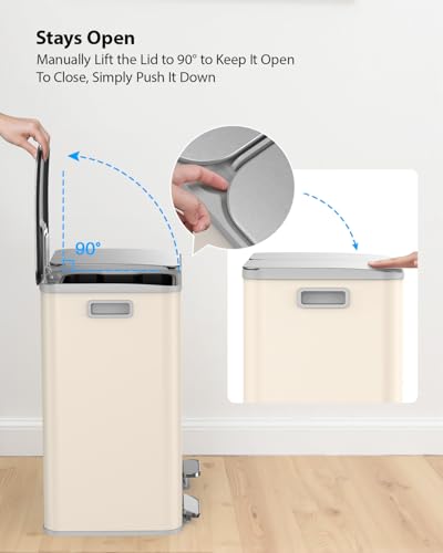Trash Can 2 x 10.5 Gallon (Apricot / 2 x 10.5 Gallon (2 x 40 L))