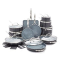 Valencia Pro 22 Piece Cookware Set Ceramic Nonstick Pots & Pans (22 Piece Cookware Set / Gray)