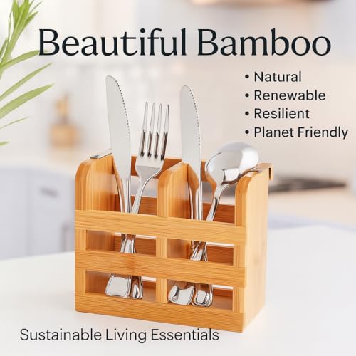 Bamboo Dish Rack Caddy (Drying Rack Caddy)