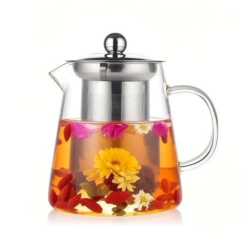 Glass Teapot with Stainless Steel Infuser (950ML)