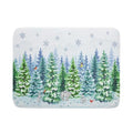 Winter Bear Bird Dish Drying Mat (Forest Bear Bird / 24" x 18")