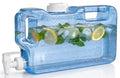 Refrigerator Water Dispenser 1.1 Gallon Bottle with Leak Proof Spigot (Royal Blue)